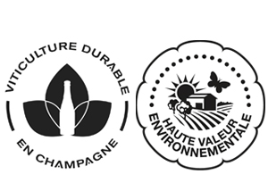 Logo VDC et HVE champagne Gasmar.